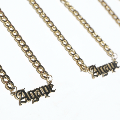 OLD ENGLISH AGAPE NECKLACE