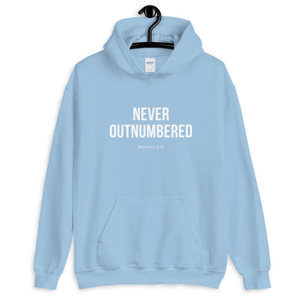 NEVER OUTNUMBERED Scripture Hoodie
