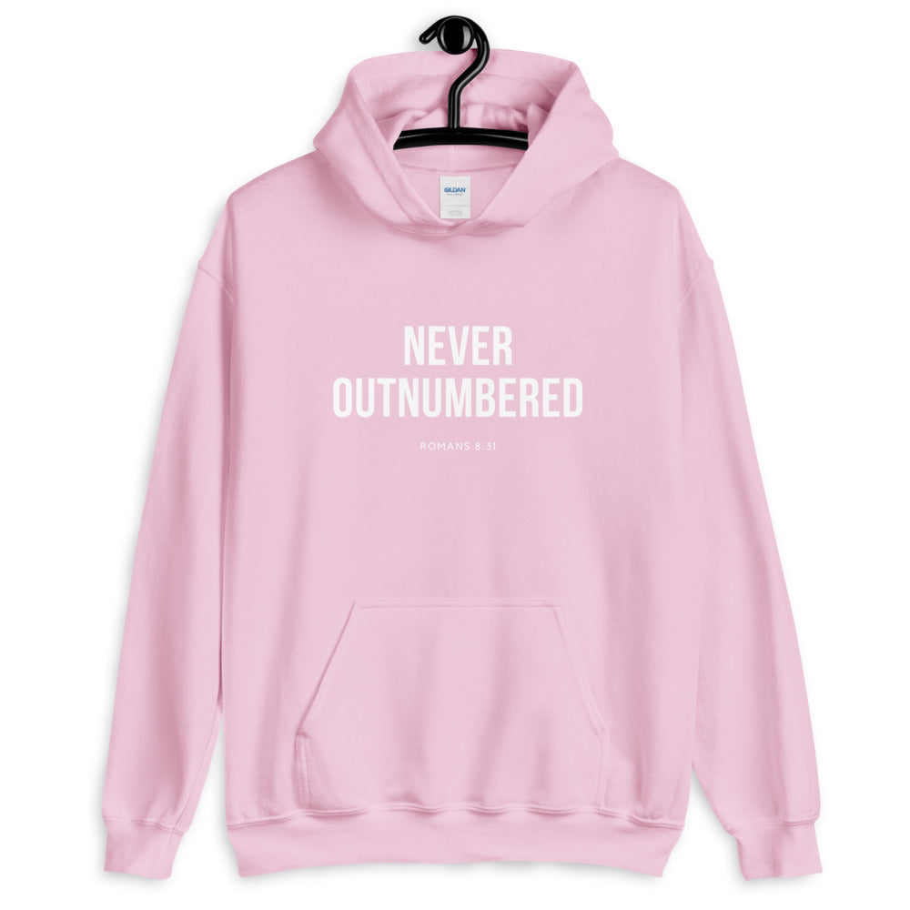 NEVER OUTNUMBERED Scripture Hoodie