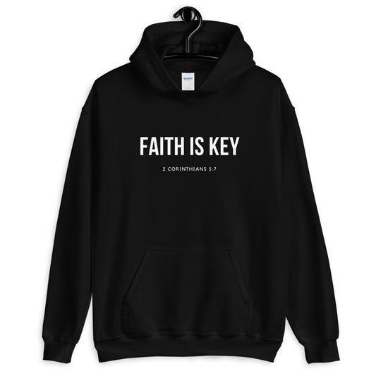 FAITH IS KEY Scripture Hoodie